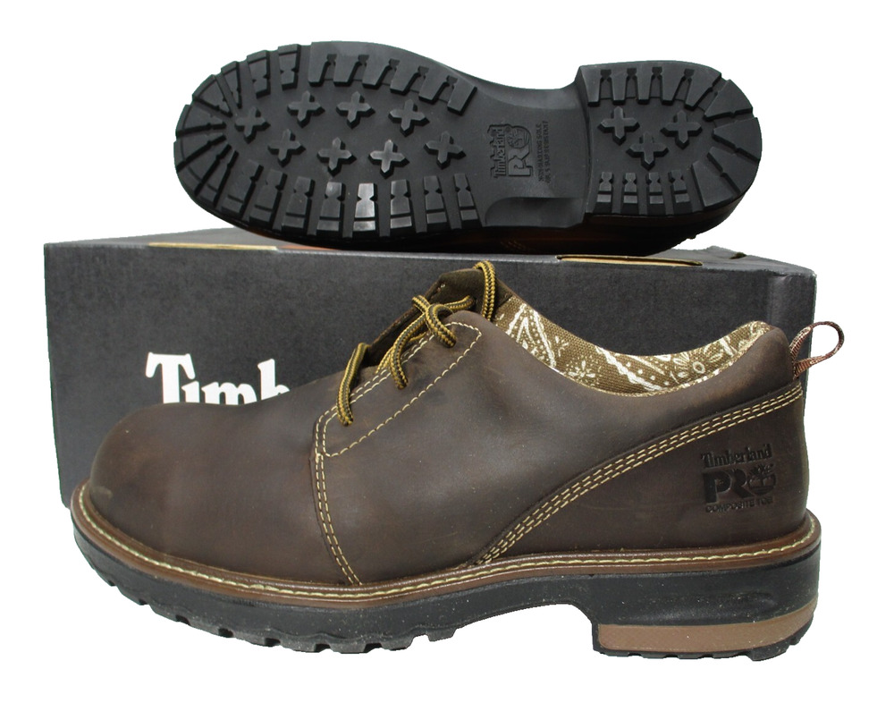 Timberland Pro Hightower Oxford Composite Safety Toe Work Shoes Womens Sz 9.5